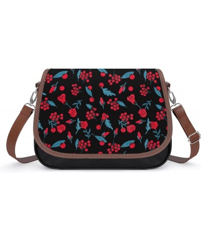 Printed Crossbody Bag Shoulder Bag PU Leather Women's Designer Satchels Happy Easter Color9 $20.24 Satchels