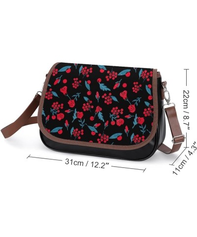 Printed Crossbody Bag Shoulder Bag PU Leather Women's Designer Satchels Happy Easter Color9 $20.24 Satchels