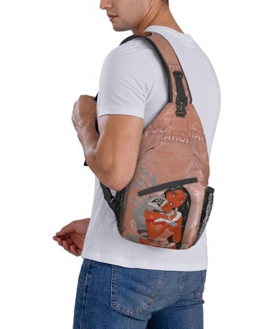 Crossbody Chest Bag Pocahontass Sling Backpack Shoulder Bag Waist Bags Travel Hiking Sport Daypack Wallet for Men Women $17.9...