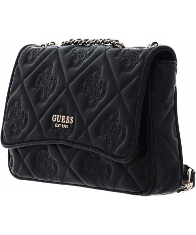 Marieke Convertible Crossbody Flap Black Logo $47.58 Crossbody Bags