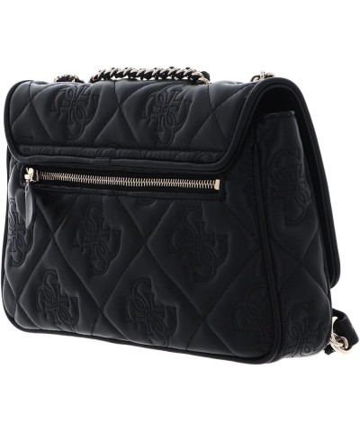 Marieke Convertible Crossbody Flap Black Logo $47.58 Crossbody Bags