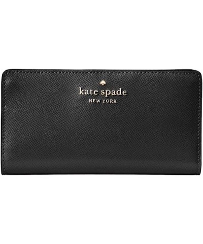 Kate Spade Wallet for Women Madison Large Slim Bifold Wallet, Toasted Black001 $21.80 Wallets