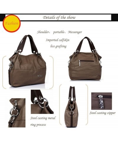 SHB200007 PU leather stitching European and American style bucket type Handbag C2 $10.34 Shoulder Bags