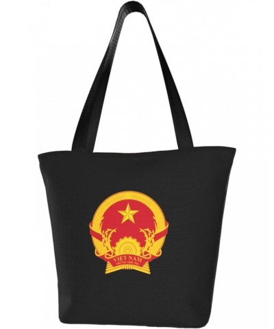 Emblem of North Vietnam Women'S Casual One Shoulder Carry Shopping Bag Large Capacity Working Storage Handbag $20.80 Shoulder...