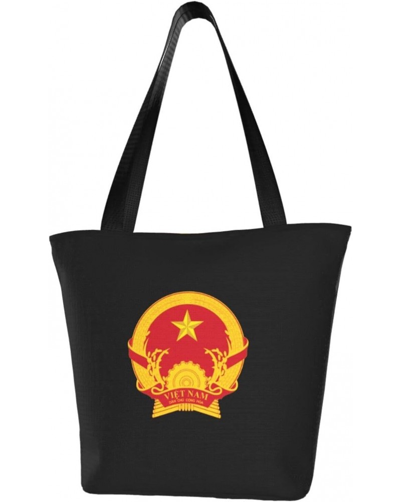 Emblem of North Vietnam Women'S Casual One Shoulder Carry Shopping Bag Large Capacity Working Storage Handbag $20.80 Shoulder...