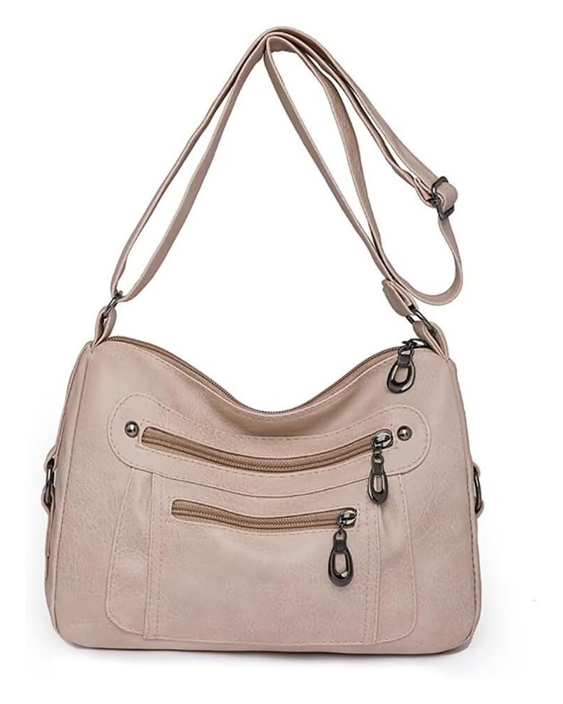 Hobo Handbag for Women Large Capacity Crossbody Bag Shoulder Handbag Pocketbooks Tote Handbag for Work Travel Shopping Beige ...