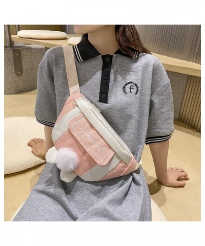 Cute Japanese Style Small Chest Bag for Girls Unique and able Crossbody Bags Perfect for Daily Use Pink $14.09 Totes