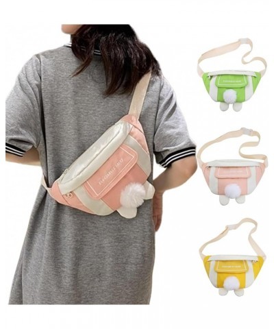 Cute Japanese Style Small Chest Bag for Girls Unique and able Crossbody Bags Perfect for Daily Use Pink $14.09 Totes