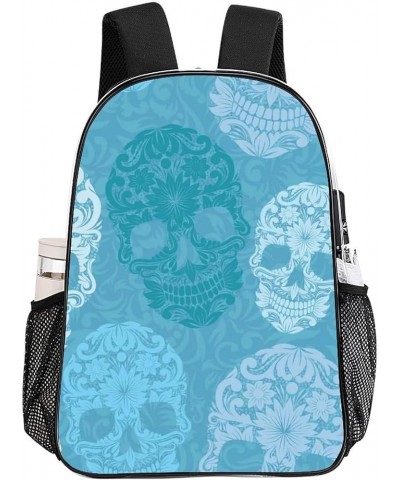 Clear Backpack - Large Clear Backpack Heavy Duty Transparent Backpack Compatible with Sugar Skulls, See Through Backpack Clea...