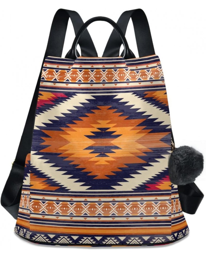 Colorful Aztec Print Backpack Purse for Women Travel Bag Anti Theft Back Pack Fashion Shoulder Bag with Adjustable Straps $21...