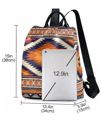 Colorful Aztec Print Backpack Purse for Women Travel Bag Anti Theft Back Pack Fashion Shoulder Bag with Adjustable Straps $21...