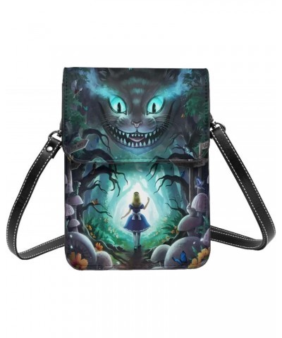 Alice Fairy Cartoon Small Crossbody Cell Phone Bag for Women's Wonderland Multifunction Shoulder Bag Cartoon Handbag Purse $1...