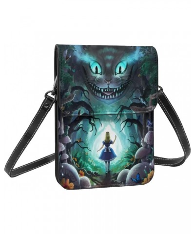 Alice Fairy Cartoon Small Crossbody Cell Phone Bag for Women's Wonderland Multifunction Shoulder Bag Cartoon Handbag Purse $1...