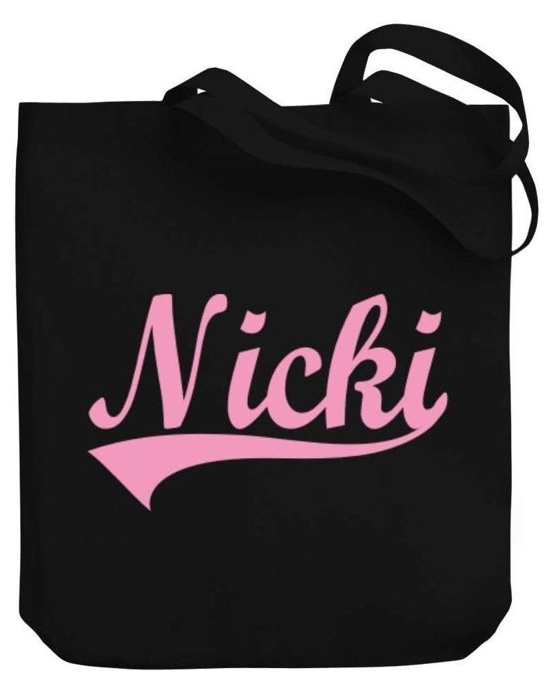 Nicki Baseball Style Canvas Tote Bag 10.5" x 16" x 4 $22.79 Totes