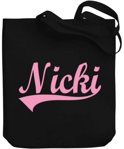 Nicki Baseball Style Canvas Tote Bag 10.5" x 16" x 4 $22.79 Totes