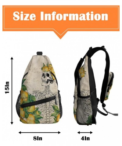 Sling Bag Crossbody Bag for Women Men Sweet Honey Bee Yellow Daisy Plaid Waterproof Hiking Backpack Lightweight Chest Shoulde...