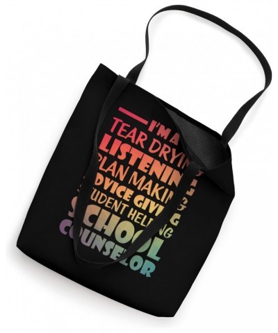 Supportive School Counselor Tear Drying Help All Students Tote Bag $9.68 Totes