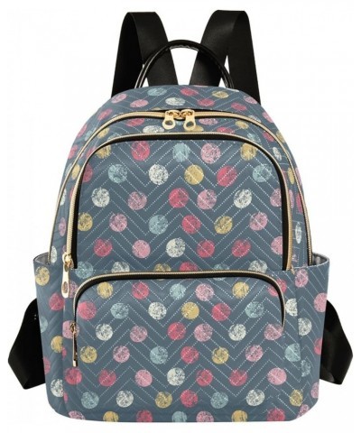 Polka Dot Casual Fashion Polyester Travel Rucksack Shoulder Bag Color Medium $17.39 Backpacks