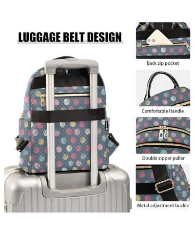 Polka Dot Casual Fashion Polyester Travel Rucksack Shoulder Bag Color Medium $17.39 Backpacks