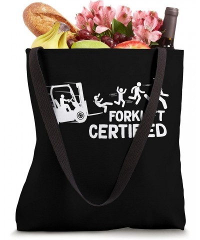 Forklift Operator Lift Truck Funny Forklift Certified panic Tote Bag $16.15 Totes