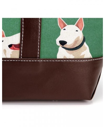 The Tote Bag For Women,Tote Bag With Zipper,Canvas Tote Bag,Cartoon Green Bulldog Handbags $19.62 Totes