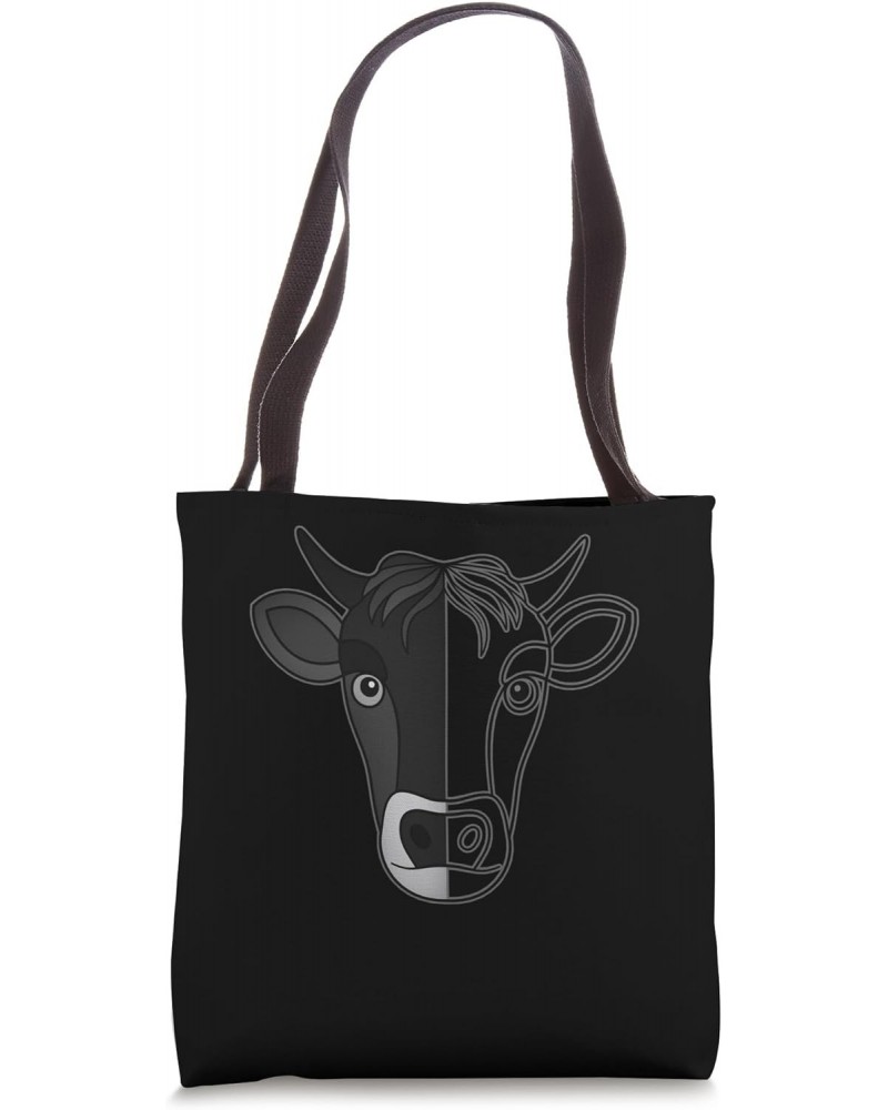 Cow Farm Animal Vintage Design Rodeo Pasture Livestock Horns Tote Bag $13.49 Totes