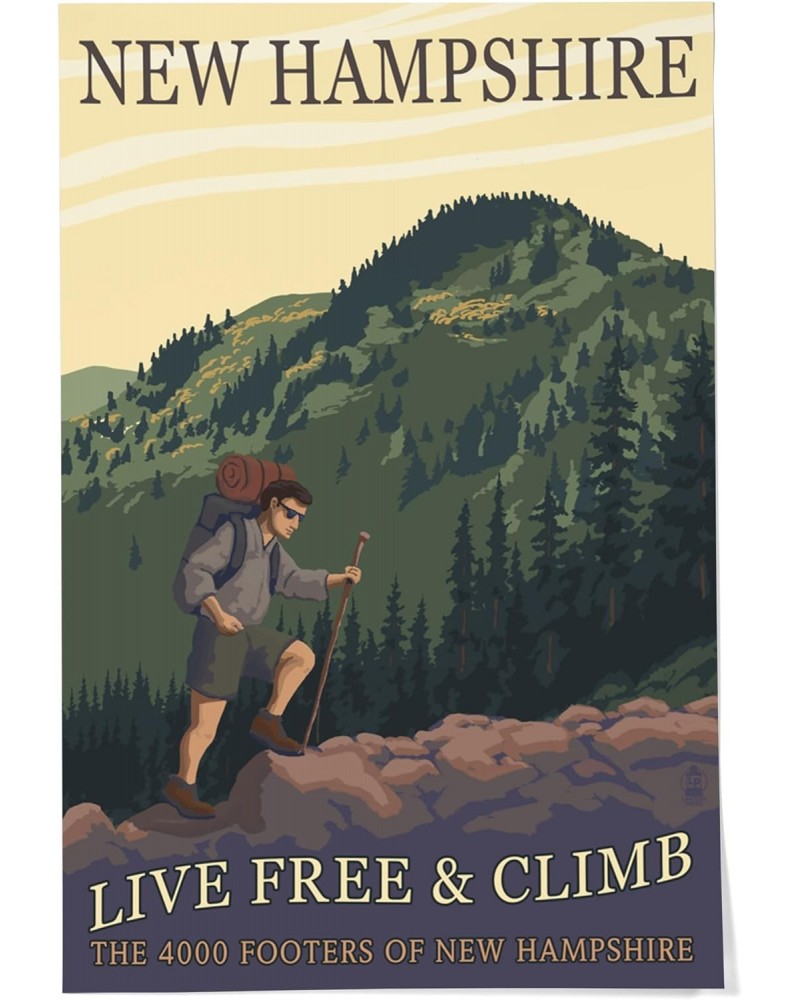 24x36 Inch Giclee Art Print Wall Decor, Ossipee Lake, New Hampshire, Live Free and Climb $22.00 Totes