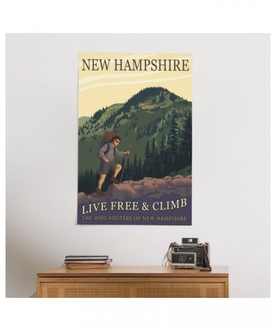 24x36 Inch Giclee Art Print Wall Decor, Ossipee Lake, New Hampshire, Live Free and Climb $22.00 Totes