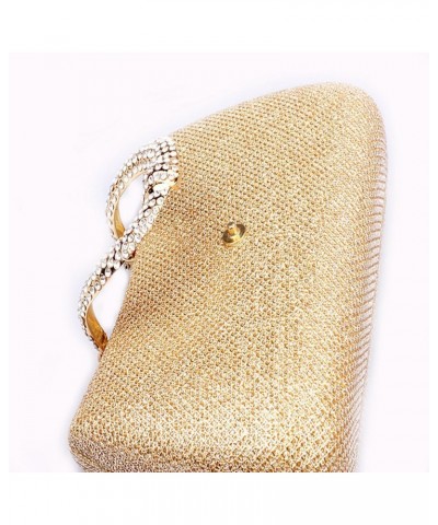 Women's Bling Glitter Purse Clutch Bag Hard Case With Full Rhinestones For Cocktail Party Wedding Champaign Gold $21.59 Eveni...