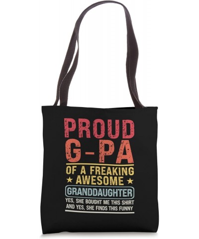 Proud G-Pa of Granddaughter G-Pa & Granddaughter Tote Bag $14.55 Totes