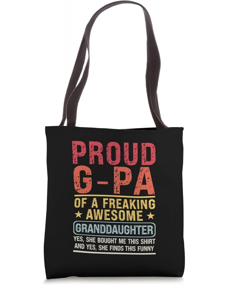 Proud G-Pa of Granddaughter G-Pa & Granddaughter Tote Bag $14.55 Totes