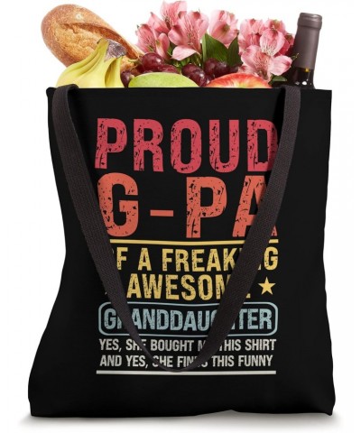 Proud G-Pa of Granddaughter G-Pa & Granddaughter Tote Bag $14.55 Totes