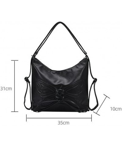 Women's PU Leather Shoulder Bag Fashion Butterfly Tote Bag Satchel Purse Shiny Large Hobo Handbag A Coffee $30.47 Totes