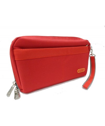 Front Zipper Pocket Organizer Red $11.48 Crossbody Bags