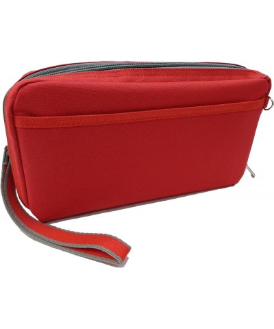 Front Zipper Pocket Organizer Red $11.48 Crossbody Bags