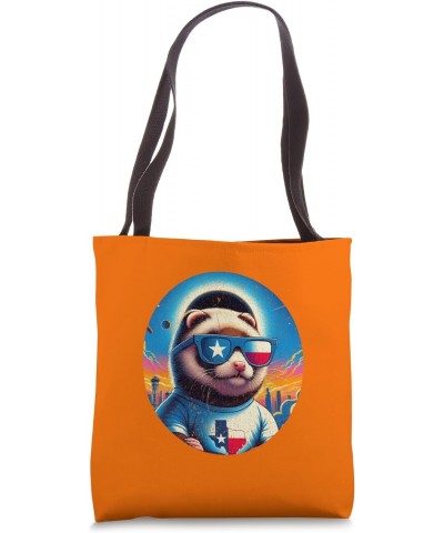 Total Solar Eclipse 4 8 2024 Path American Ferret Eclipse Tote Bag $12.59 Totes