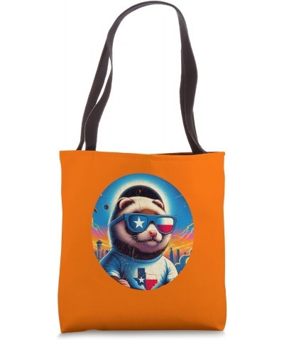 Total Solar Eclipse 4 8 2024 Path American Ferret Eclipse Tote Bag $12.59 Totes