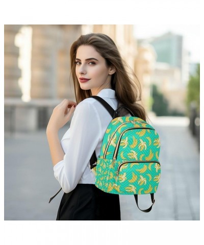 Banana Fruits Backpack for Women Shoulder Bag Lightweight Mini Backpack Casual Daypack Back Pack for Travel Work Small(11.41'...