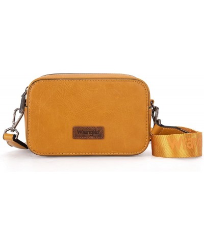 RFID Blocking Crossbody Purses for Women Cell Phone Wallet with Credit Card Slots W Yellow $38.09 Crossbody Bags