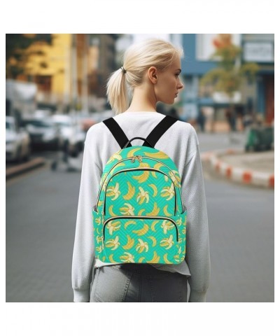 Banana Fruits Backpack for Women Shoulder Bag Lightweight Mini Backpack Casual Daypack Back Pack for Travel Work Small(11.41'...