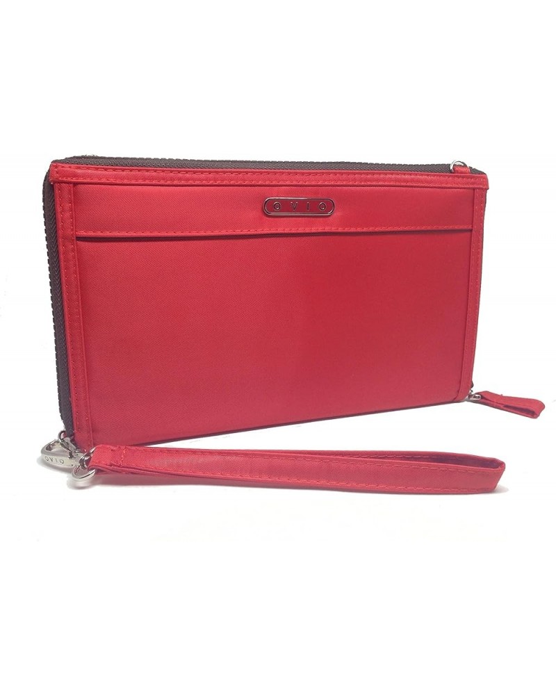 Wallet Organizer - Satin Red $15.39 Crossbody Bags