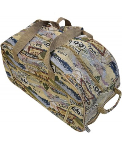 Cotton Canvas Tote Bag. Route 66-Theme Duffel Bag With Wheel $14.33 Totes