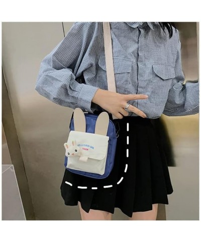 Kawaii Small Purse with Kawaii Pins Kawaii Bunny Cross Body Bag Purses Japanese Harajuku Cute Wallet Travel Purse (White) Whi...