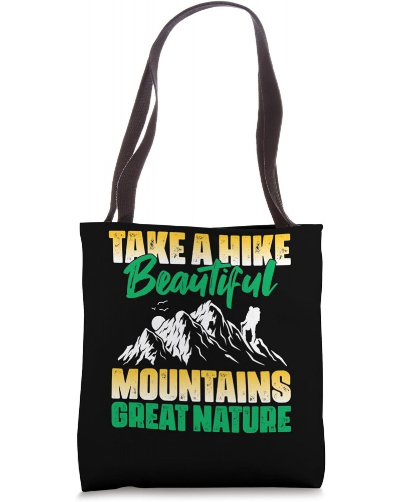 Mountains Hiking Backpacking "Take A Hike"-Hiking Lover Tote Bag $10.80 Totes