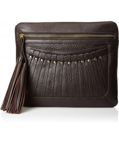 Bitten Fringed Clutch Brown $79.05 Clutches