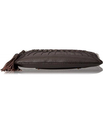 Bitten Fringed Clutch Brown $79.05 Clutches