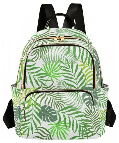 Small Backpack for Women Travel Bag Tropical Green Palm Leaves Daypack Purse Fashion Shoulder Bag Rucksack Small A429 $12.74 ...