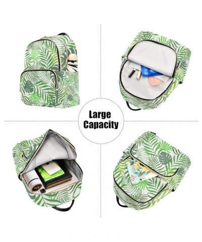 Small Backpack for Women Travel Bag Tropical Green Palm Leaves Daypack Purse Fashion Shoulder Bag Rucksack Small A429 $12.74 ...