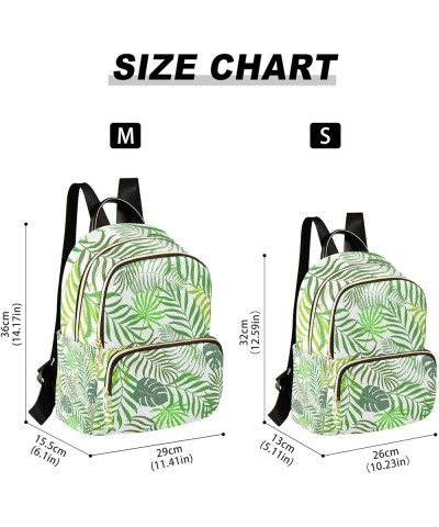 Small Backpack for Women Travel Bag Tropical Green Palm Leaves Daypack Purse Fashion Shoulder Bag Rucksack Small A429 $12.74 ...