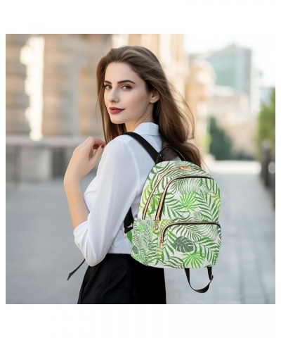 Small Backpack for Women Travel Bag Tropical Green Palm Leaves Daypack Purse Fashion Shoulder Bag Rucksack Small A429 $12.74 ...